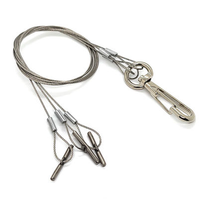 Paslanmaz Çelik Halat Kordonlu Asma Duvar Çiçek Sepeti