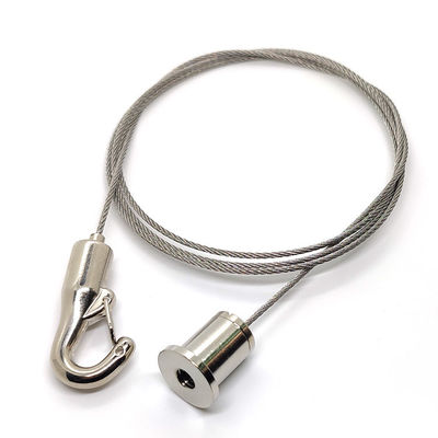 Tavan Işık Asma Kablo Tel İpi Yaylı Kanca Akustik Panel Sistemi ile Düzenlenebilir Uzunluk