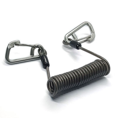 Popüler Koil Bahar Lanyard Güvenlik Çekici Savaşçı Lanyards ile