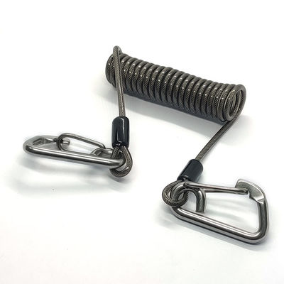 Popüler Koil Bahar Lanyard Güvenlik Çekici Savaşçı Lanyards ile