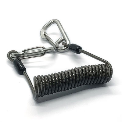 Popüler Koil Bahar Lanyard Güvenlik Çekici Savaşçı Lanyards ile