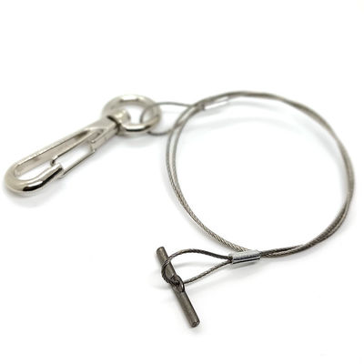 Tek Bacak Paslanmaz Çelik Halatlı Bitki Saksısı Asma Kiti Metal Kancalı