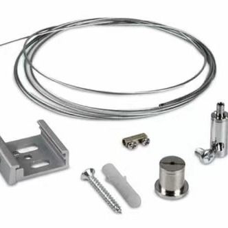 Tel Askı Kitleri Metal Kablolu Tavan Tutucu Kelepçe Tutucu