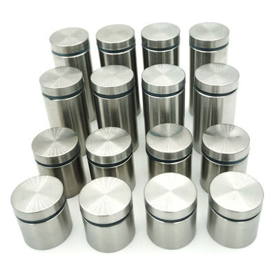 3/4 inç paslanmaz çelik cam işaret montajı duvar üzerine monte edilmiş işaret için vida kapakları