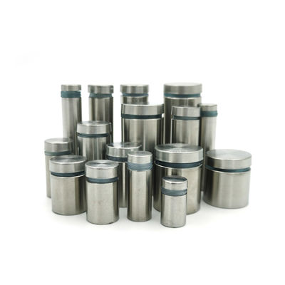 Toptan Satış Fırçalanmış Paslanmaz Çelik Cam Korkuluk Ara Parçası Dekoratif Tabela Kelepçeleri Tabela Tutucu