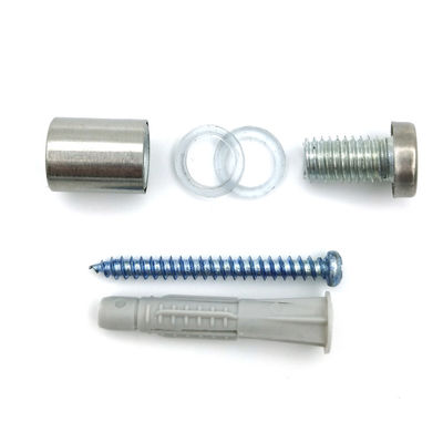 Paslanmaz Çelik 316 Duvar Tabelası Montaj Donanımı Standoff Kapağı Akrilik Ekran İçin Tabela Tutucu