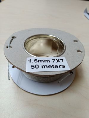 Paslanmaz çelik 304 316 ipli tel ip 6 x 36 çelik kablo salkımı