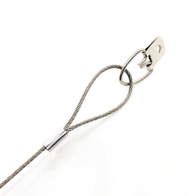 Güvenlik Kablosu D-Kırmızı vida asılı tel sistemi Paslanmaz Çelik Resim Asılı Tel