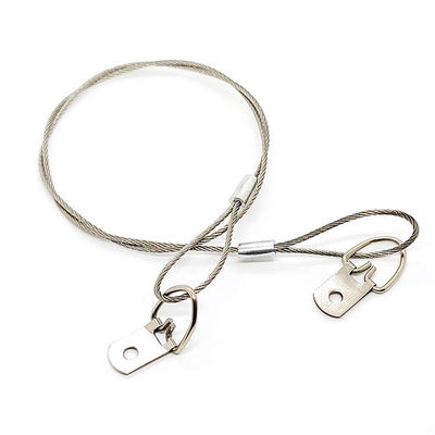 Güvenlik Kablosu D-Kırmızı vida asılı tel sistemi Paslanmaz Çelik Resim Asılı Tel