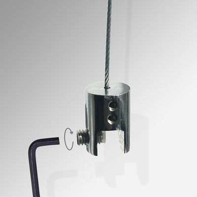 Alüminyum Brass Self-Locking Wire Cable Display System For Signage And Advertising Picture (Alüminyum Brass Kendini Kilitleyen Tel Kablo Ekran Sistemi İşaret ve Reklam Resimi İçin)