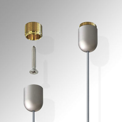 Perakende Mağazası Duvar Montajlı Reklam Alüminyum Tel Asılı İşaret Kablo Ekran Sistemi