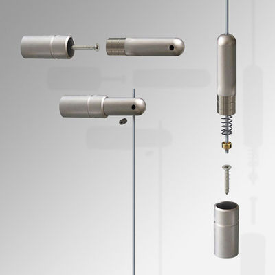 Tavan Ray Asma Sistemi Paslanmaz Çelik Tel Tavan Duvar Teli Resim Asma Kiti