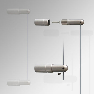 Tavan Ray Asma Sistemi Paslanmaz Çelik Tel Tavan Duvar Teli Resim Asma Kiti