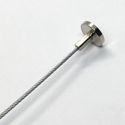 T şeklindeki terminal esnek kablo kablosu 7X7 Lanyard paslanmaz çelik kablo ipi