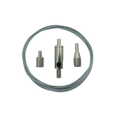 Erkek Dişli Özelleştirilmiş Tel Kablo Tutucular, Aydınlatma ve Teşhir Askısı İçin