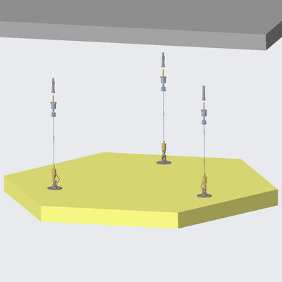Metal Tavan Asma Sistemleri Ayarlanabilir Süspansiyon Bağlantı Emici Ankrajlı