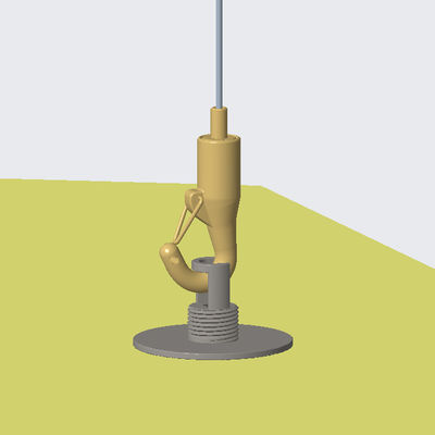 Metal Tavan Asma Sistemleri Ayarlanabilir Süspansiyon Bağlantı Emici Ankrajlı