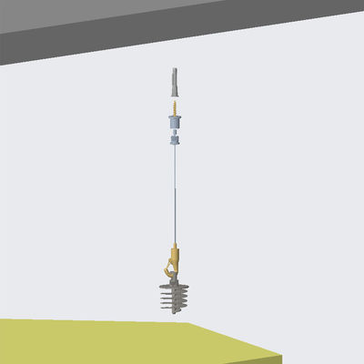 Ses Yalıtımı İçin Özelleştirilebilir Paslanmaz Çelik Kablo Ses Geçirmez Tavan Asma Sistemi