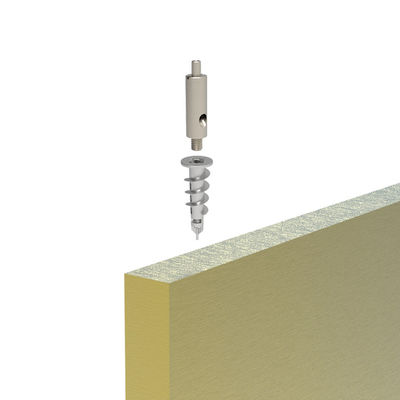 Bağlantı Absorber Anchor Düzenleme Akustik Panel Süspansiyon Doğrudan Akustik Panel içine vida