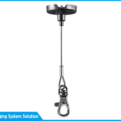 Sıvı ipli ve kablo tutmacılı paslanmaz çelik tavan askısı seti