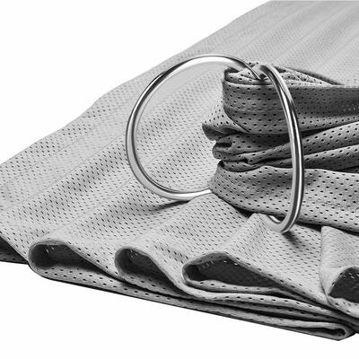 Özelleştirilebilir Gümüş Alüminyum Sling Ring İç Çapı 3 İnç 2 Adet Bebek Kundağı Taşıyıcı İçin