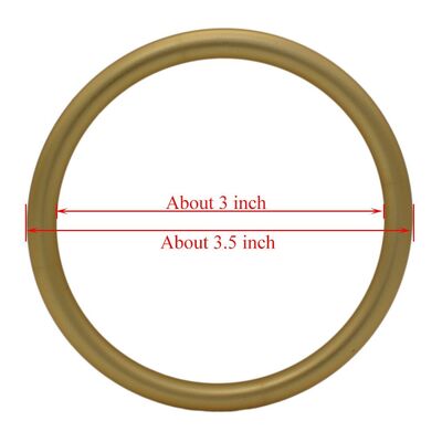 Matt Gold Anodizing Finish Alüminyum Sling Yüzükleri Düzenlenebilir