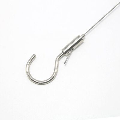 High Quality Brass Cable Gripper Adjustable Suspension Hook Hardware Fitting Ceiling Suspension System Light Sign Hanging Clamp