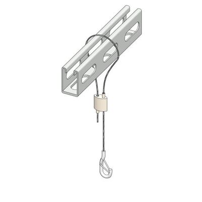 Adjustable Two Way Wire Looping Cable Grippers Hanging Suspension Kits Spring Hook Hardware Fitting