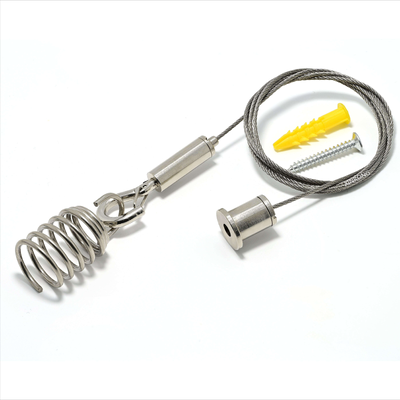 Stainless Steel Wire Sling Sets Adjustable Wire Gripper Ceiling Coupler Cable Suspension Kit Track Light