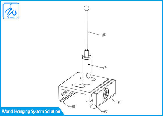 Dayanıklı Çok Yönlü Tel Askı Asma Kiti Pirinç Çelik Alüminyum Malzeme