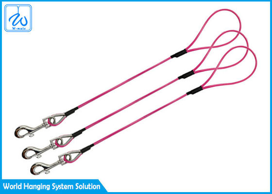 Rust Resistant Pet Tie Out Cable , Safety Long Dog Tie Down Cable Vinyl Coated
