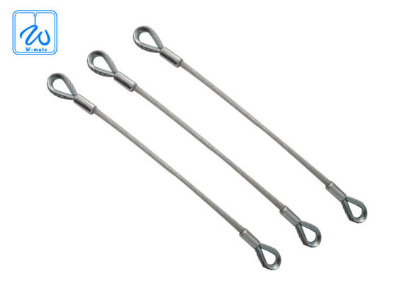 Çift Uçlu Uzatma Yayı Emniyet Kablosu, Plastik Kaplı Paslanmaz Çelik Halat Döngüsü