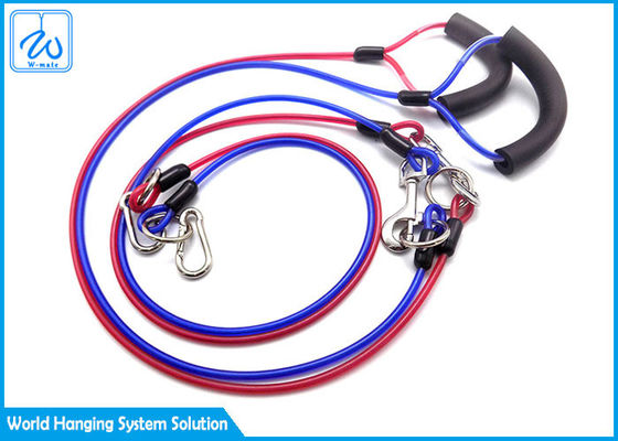 Safety Anti Bite Pet Tie Out Cable , Colorful Drawstring Heavy Duty Dog Cable
