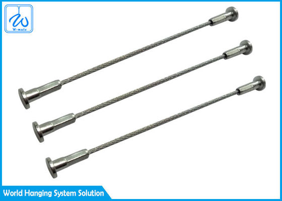 GB Standard 1.2 X 75 Mm Wire Rope Assembly With Diecast Mushroom End