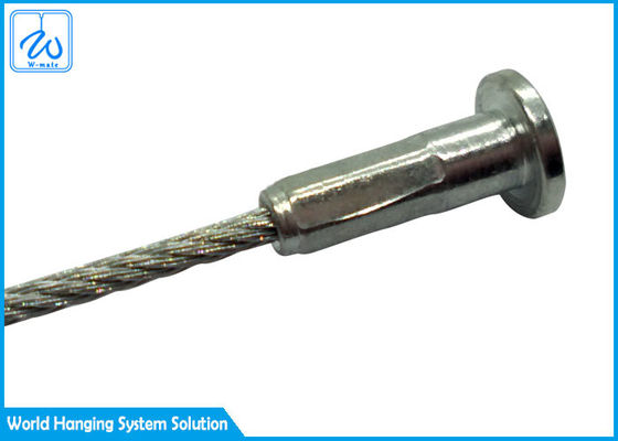 GB Standard 1.2 X 75 Mm Wire Rope Assembly With Diecast Mushroom End