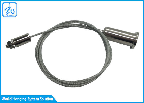 Şeffaf PVC Kaplı Asma Kablo Askı Kiti ve Kilitleme Vidası