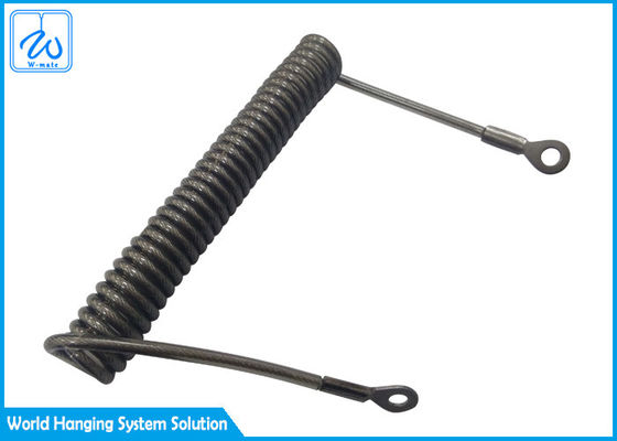 Çekilebilir PVC kaplı uzatma yaylı güvenlik kablo aracı iplik kemeri