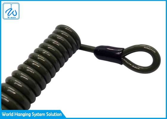 Özel Kaplamalı PVC Uzatma Yayı Emniyet Kablosu / Çok Amaçlı Alet Kordonu