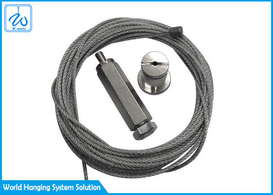 Uçak Galvanizli Çelik Kablo Askı Kiti Aydınlatma Montajı İçin