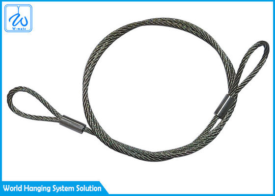 Flemish Eye Wire Rope Sling Güvenlik Kabloları Kiliseler için Led Sahne Işığı