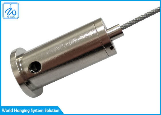 Tel çelik kilit süspansiyon kitleri gösterge 3mm alüminyum cam raf kablo tutmacı işaret için