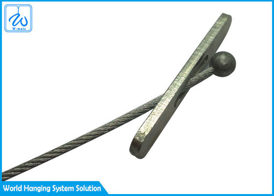 Parlak Galvanizli Çinko Döküm Tel Halat Düzeni Asma Destek Kordonları İçin