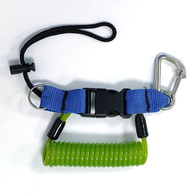 Çekici balıkçılıq çubuğu Güvenlik Lanyard Webbing Aracı Bahar Lanyard Kemeri