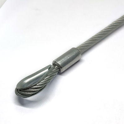 Dış Mekan Kullanımı Paslanmaz Çelik Kaplı PVC Bağlantı İpi Kiti Kancalı Uçlu