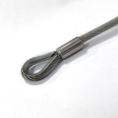 Dış Mekan Kullanımı Paslanmaz Çelik Kaplı PVC Bağlantı İpi Kiti Kancalı Uçlu