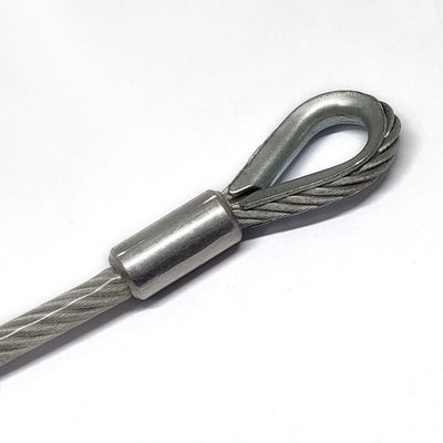 Dış Mekan Kullanımı Paslanmaz Çelik Kaplı PVC Bağlantı İpi Kiti Kancalı Uçlu