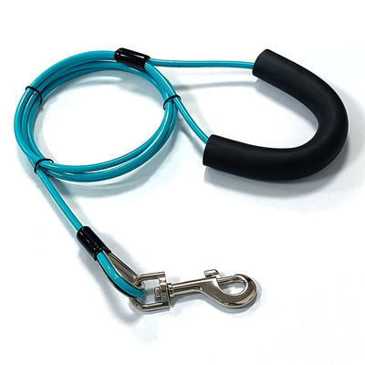 PVC Kaplı Kablo Pet Leash Dog Tie Out Stake Ve Tie Out Kablo Köpekler için 90 Lbs'e Kadar