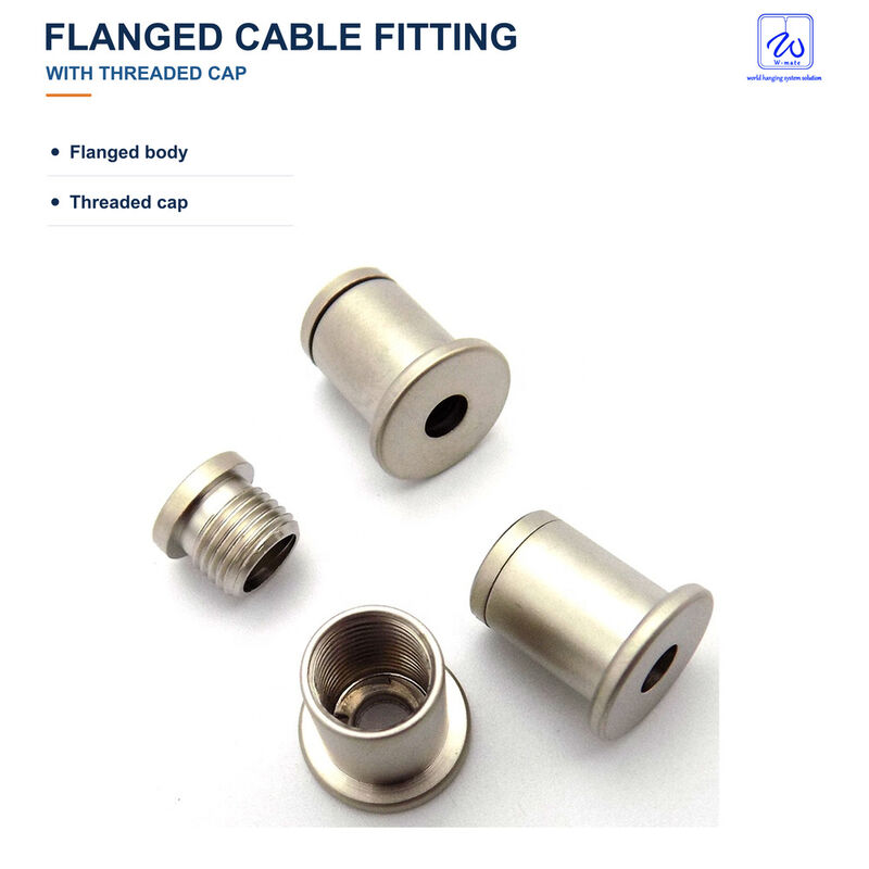 Flanged Cable Fitting with Threaded Cap