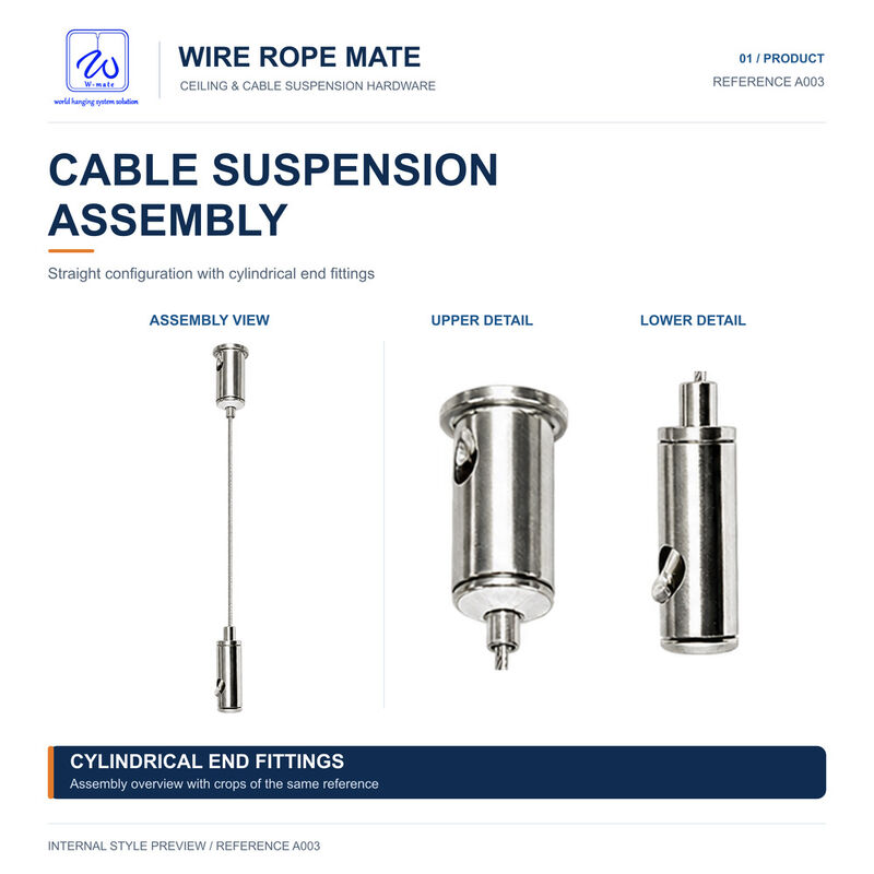 Dual Side Assembly Set Hardware Suspension Kits With Screw For Suspended Panel Light Linear Light