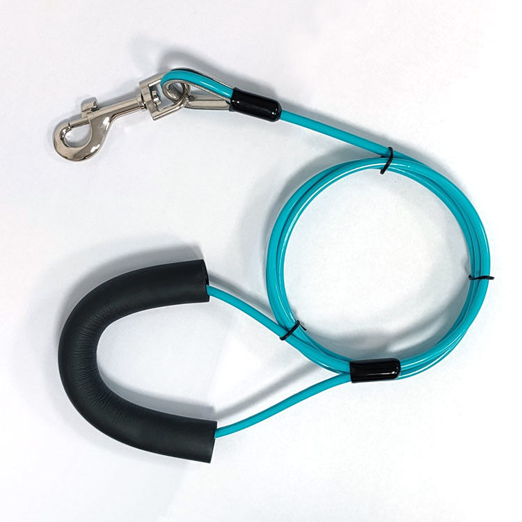 PVC Kaplı Kablo Pet Leash Dog Tie Out Stake Ve Tie Out Kablo Köpekler için 90 Lbs'e Kadar